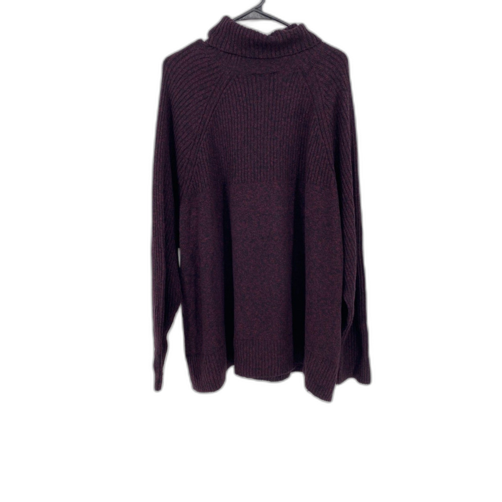 NWT J Jill Eggplant Black Turtleneck Womens 4X Sweater